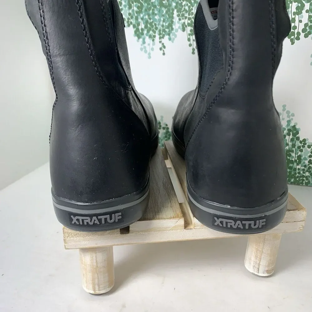 Extratuf Black Leather Waterproof Ankle Boot XAL-000 Men’s Size 10 EUC